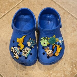 Kids Blue Clogs with Fun Charms